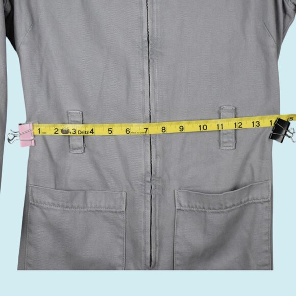 The Legends x Choose Love Jumpsuit Women's Size Small Gray Full Zip Coveralls - Picture 10 of 13